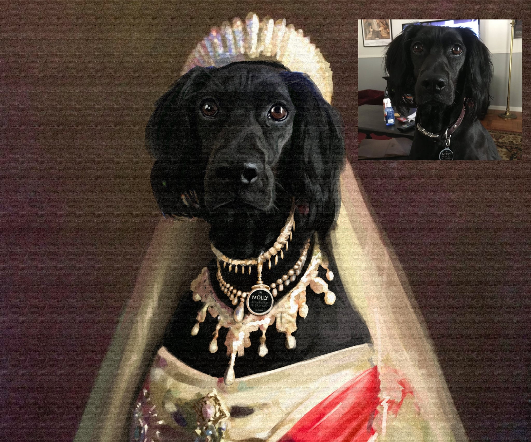 Royal Pet Portraits Popsugar Pets