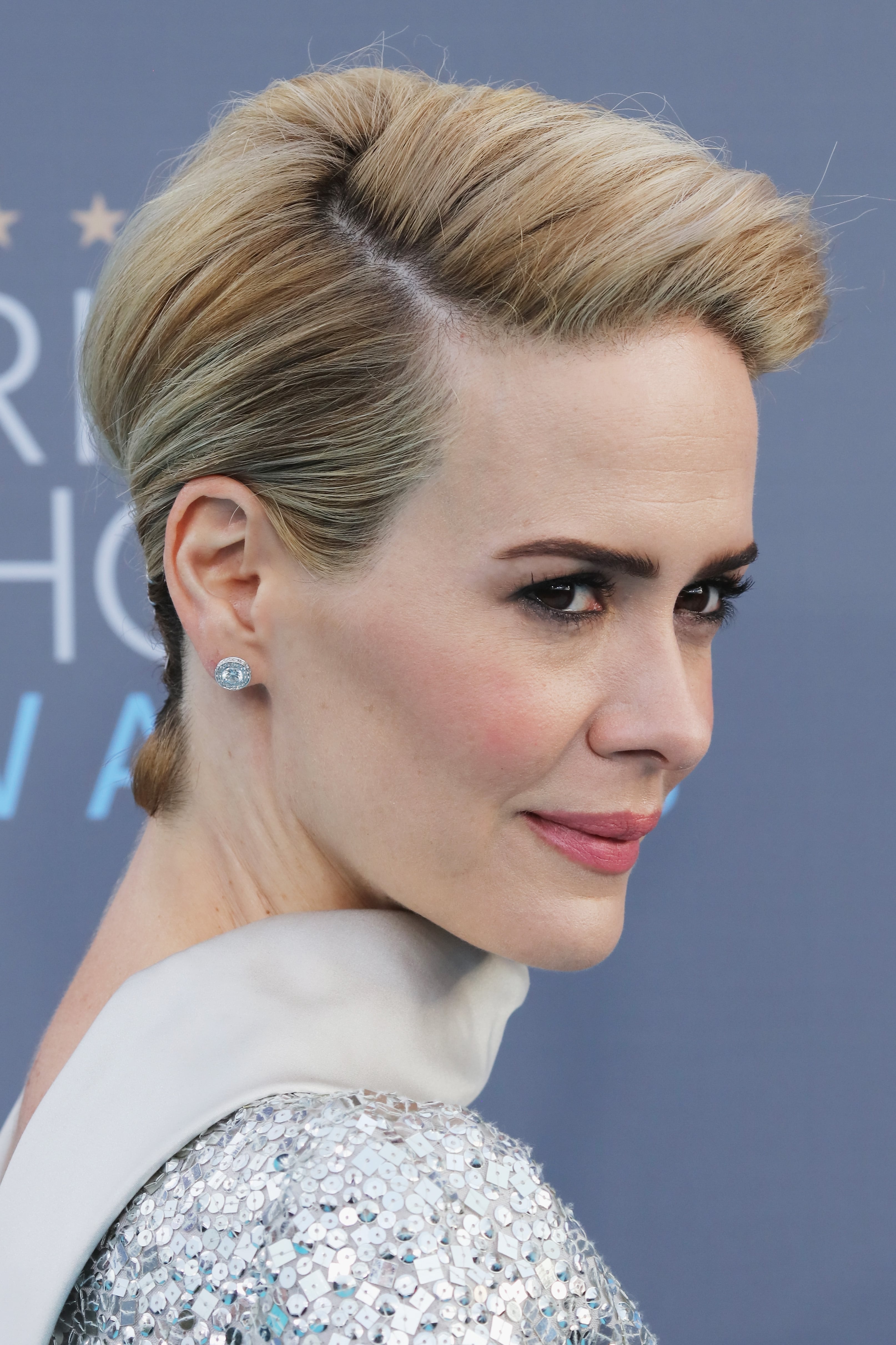 Slicked-back hair trend - celebrity hair at Critics' Choice Awards 2016