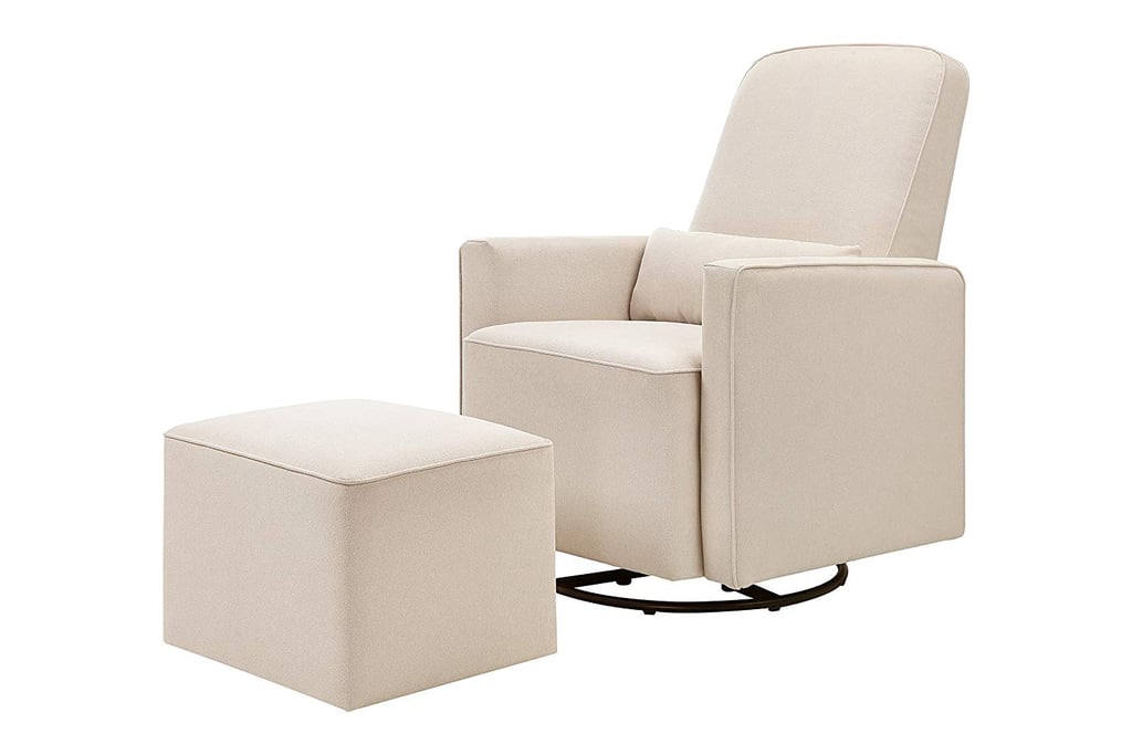 DaVinci Olive Upholstered Swivel Glider