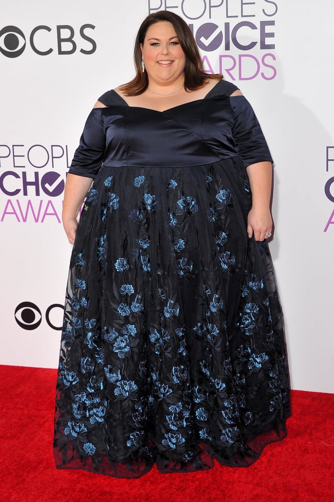 Wearing a Navy Eloquii Dress With Shoulder Cutouts | Chrissy Metz Red ...