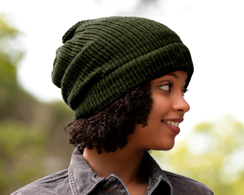 Satin-Lined Knit Beanie