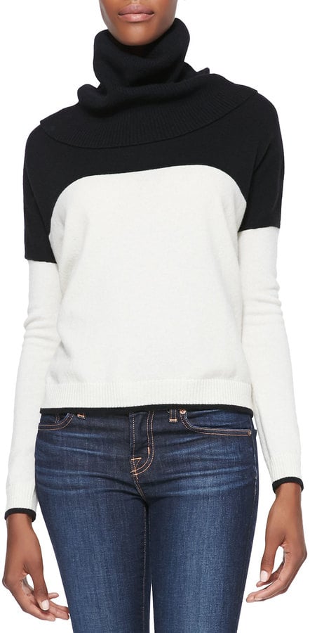 Alice + Olivia Colorblock Turtleneck