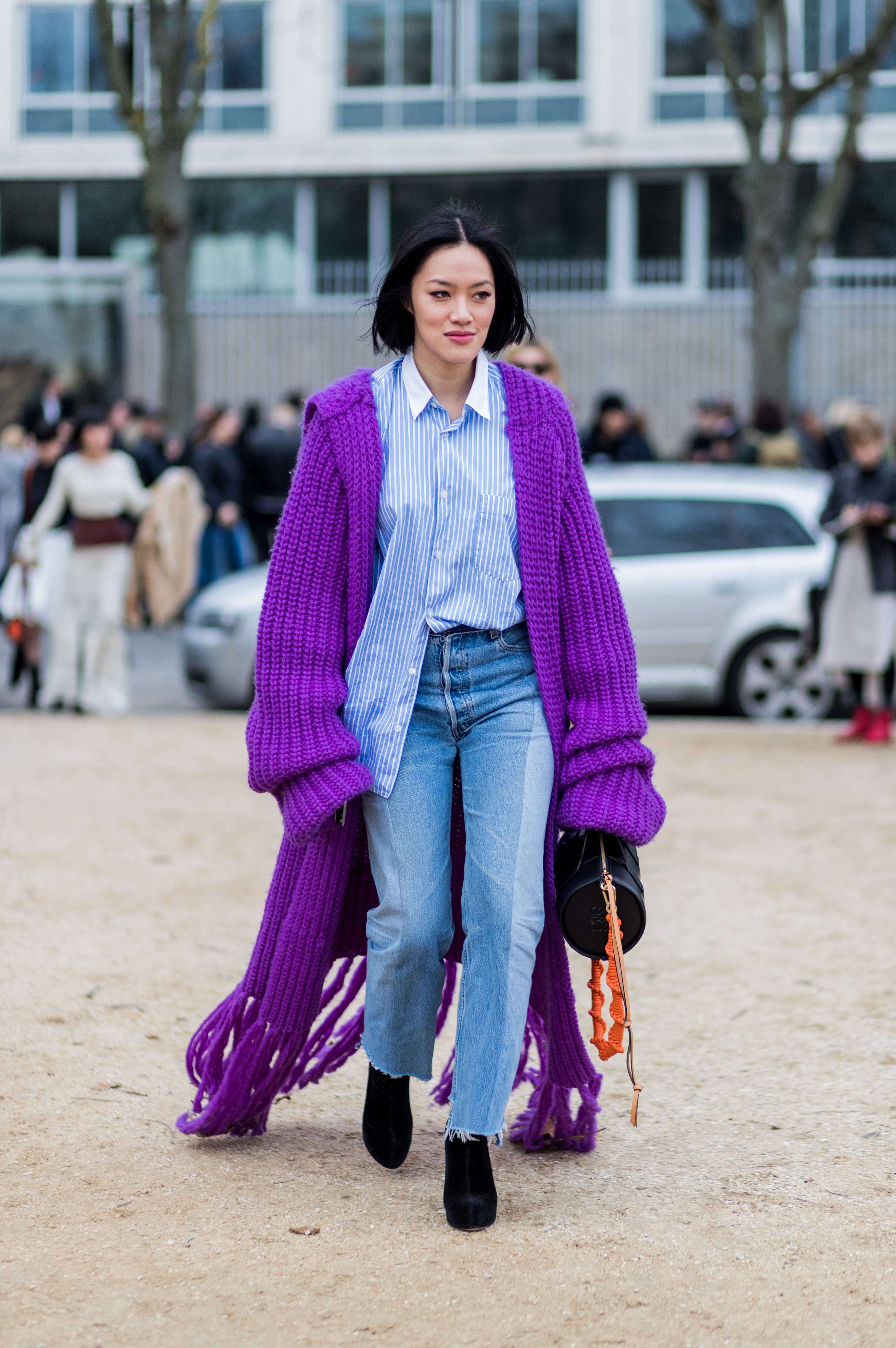 How to Style a Long and Oversized Tunic - Lady in VioletLady in Violet