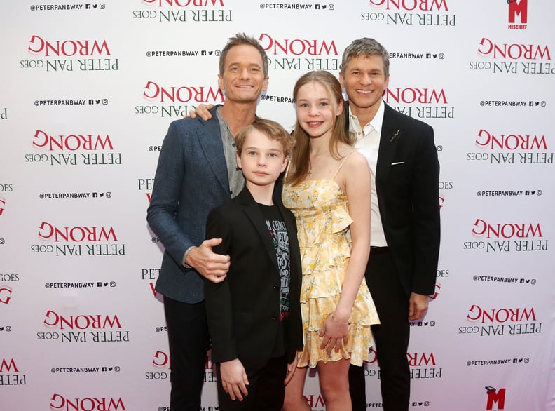 Neil Patrick Harris and His Family at Opening Night of "Peter Pan Goes Wrong."