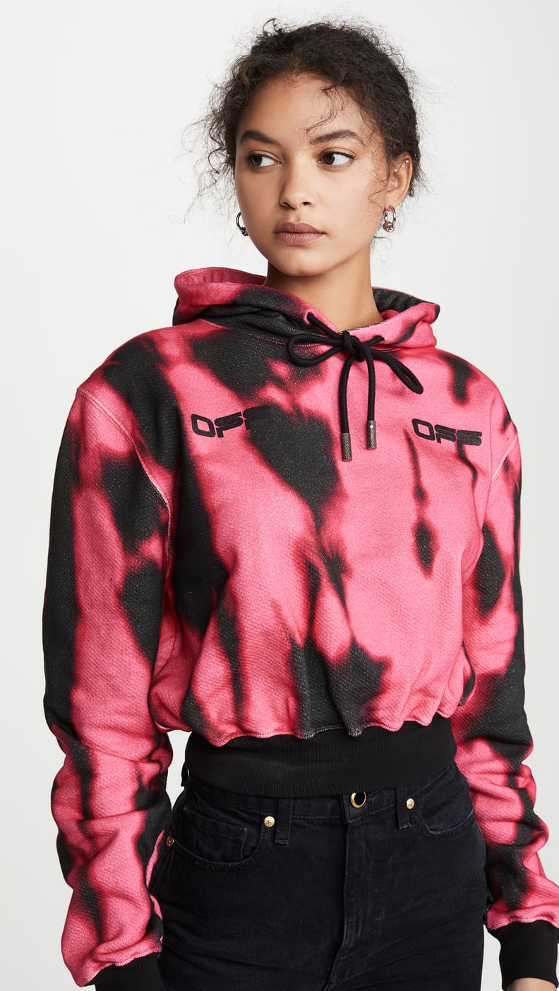 Off-White Tiger Dye Cropped Hoodie