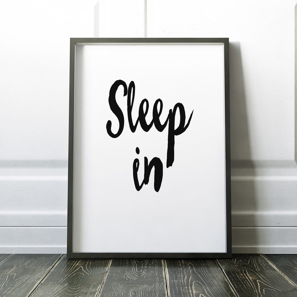 Sleep In Nursery Quote Baby Shower Gifts For Moms Who Love Sleep
