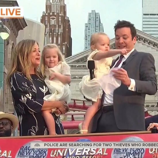 Jimmy Fallon's Daughters at Universal Studios Ride Opening