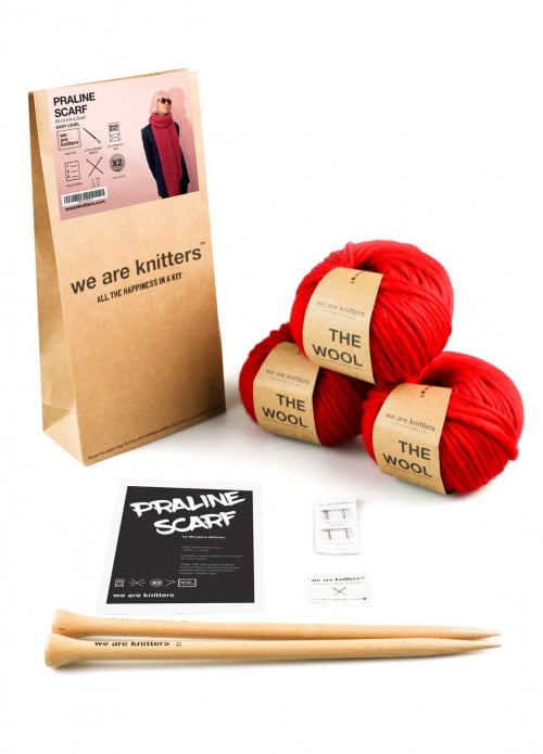 Games and Craft Kits: We Are Knitters Praline Scarf Kit
