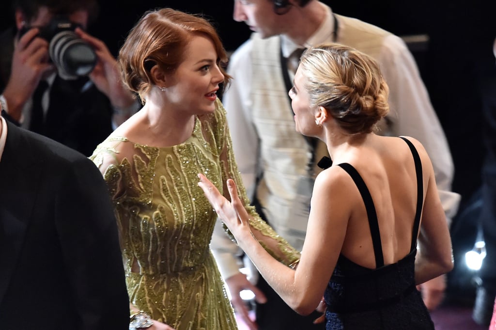 Emma Stone Met Up With Sienna Miller