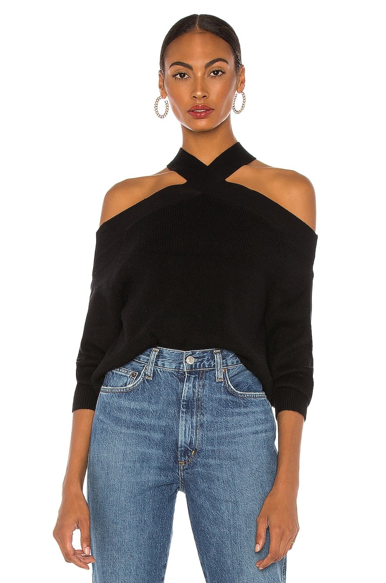 Line & Dot Ariana Cold Shoulder Sweater