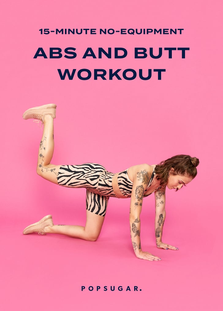 15 minute abs and butt workout with no equipment