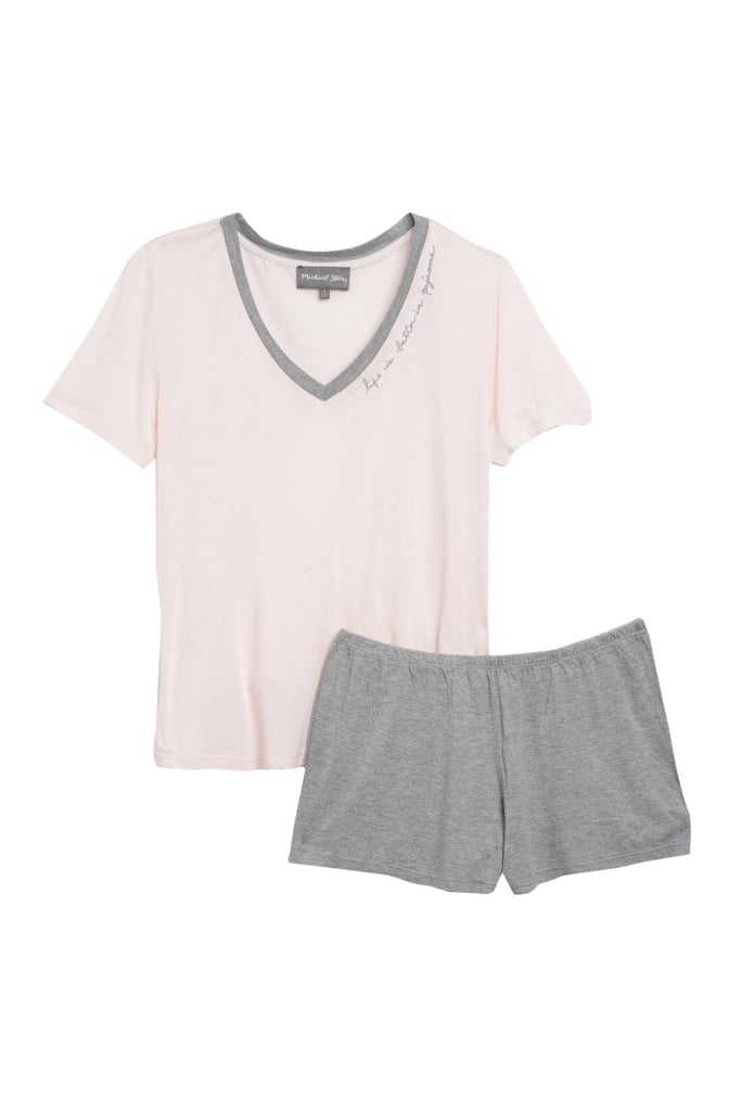 Michael Stars V-Neck Short Set