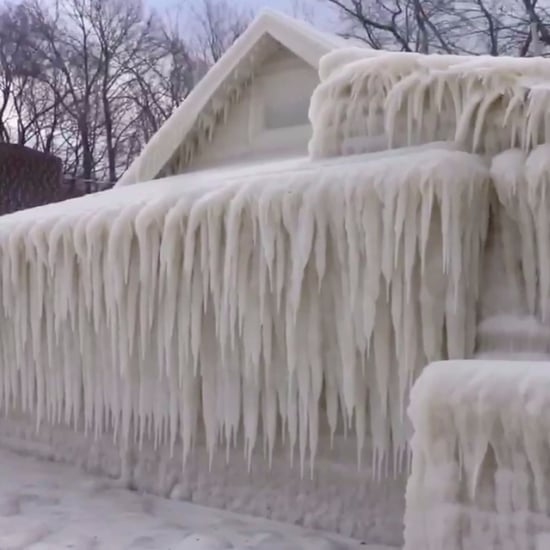 Frozen Ice House on Lake Ontario