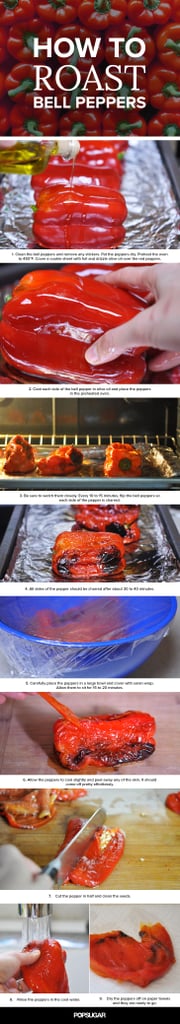 How to roast red peppers.