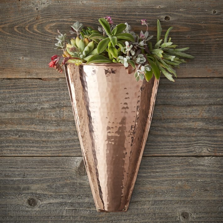 Copper Wall Planter 20 Hanging Planters That Will Take Your Indoor Plant Wall To The Next Level Popsugar Home Photo 21