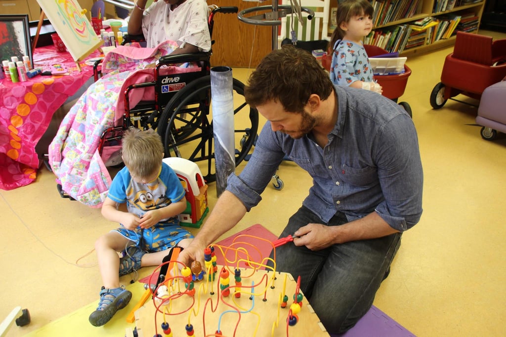 Chris Pratt Visits Our Lady of the Lake Children's Hospital