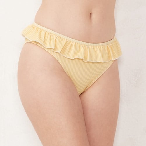 LC Lauren Conrad Ruffle Bikini Bottoms