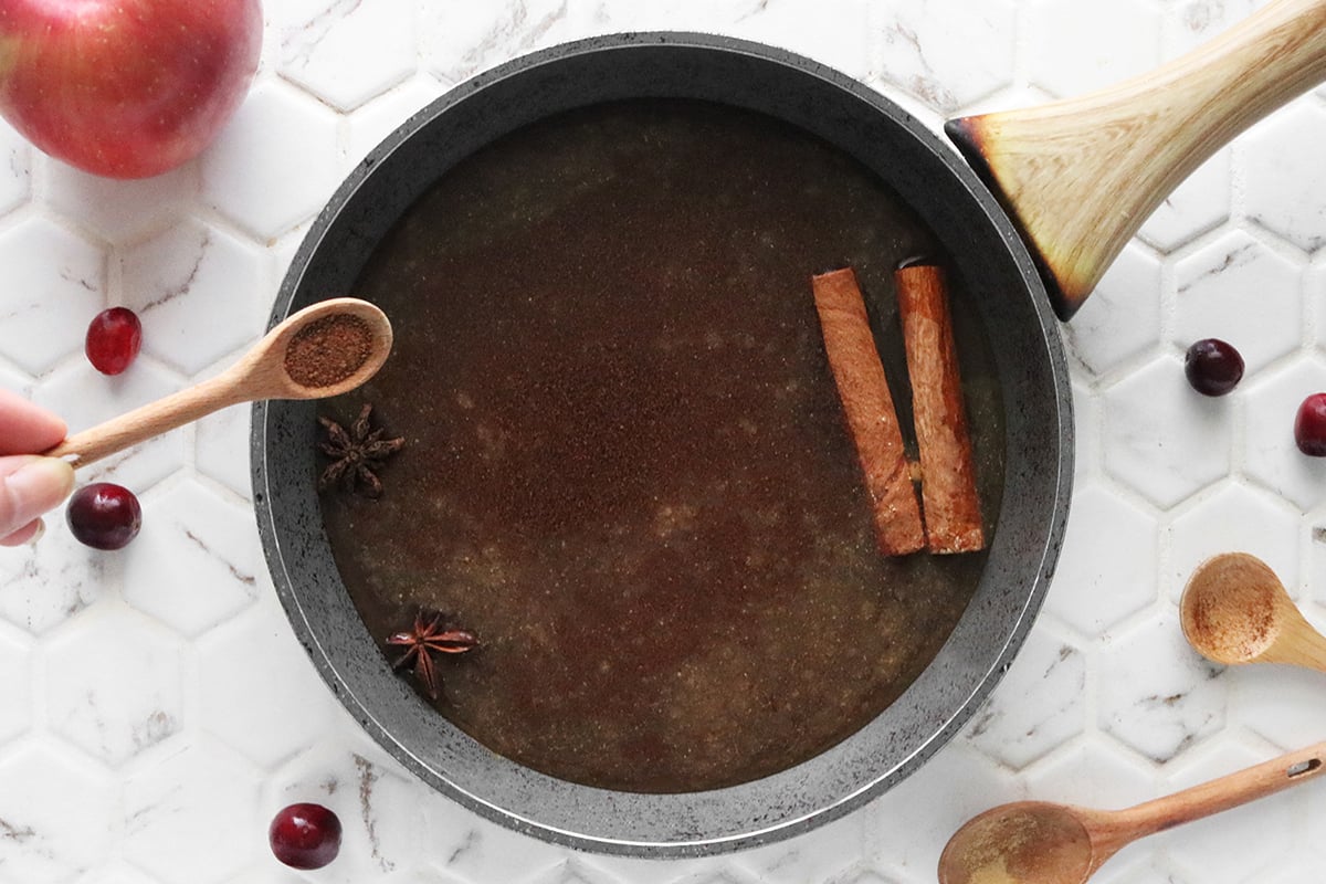 Spiced Cranberry Apple Hot Toddy