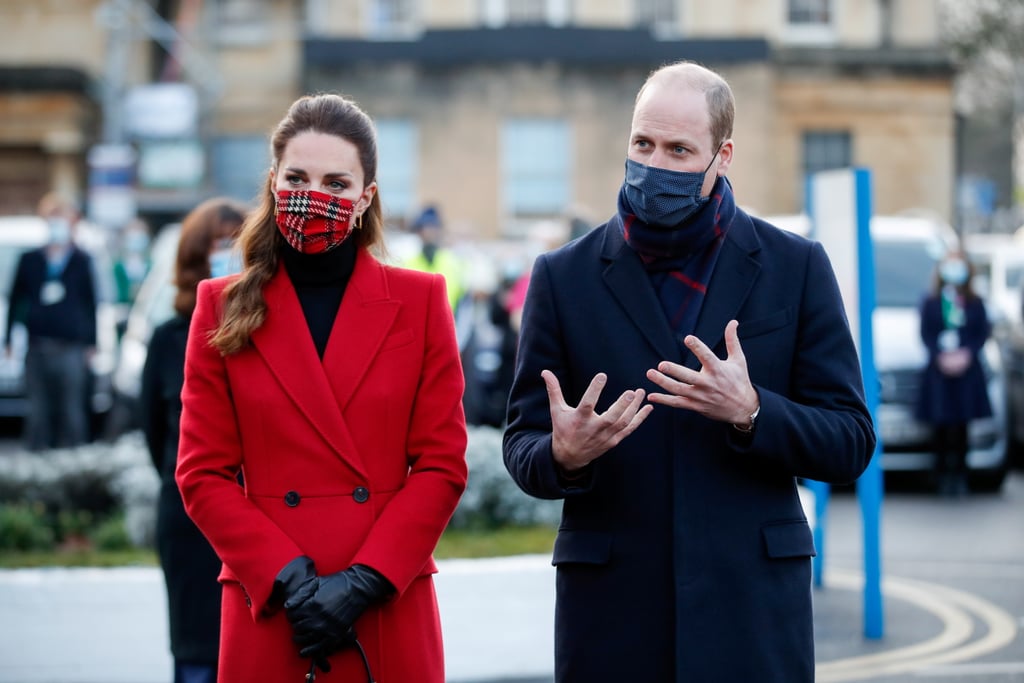 Kate Middleton Dons Tartan Emilia Wickstead Face Mask | 2020