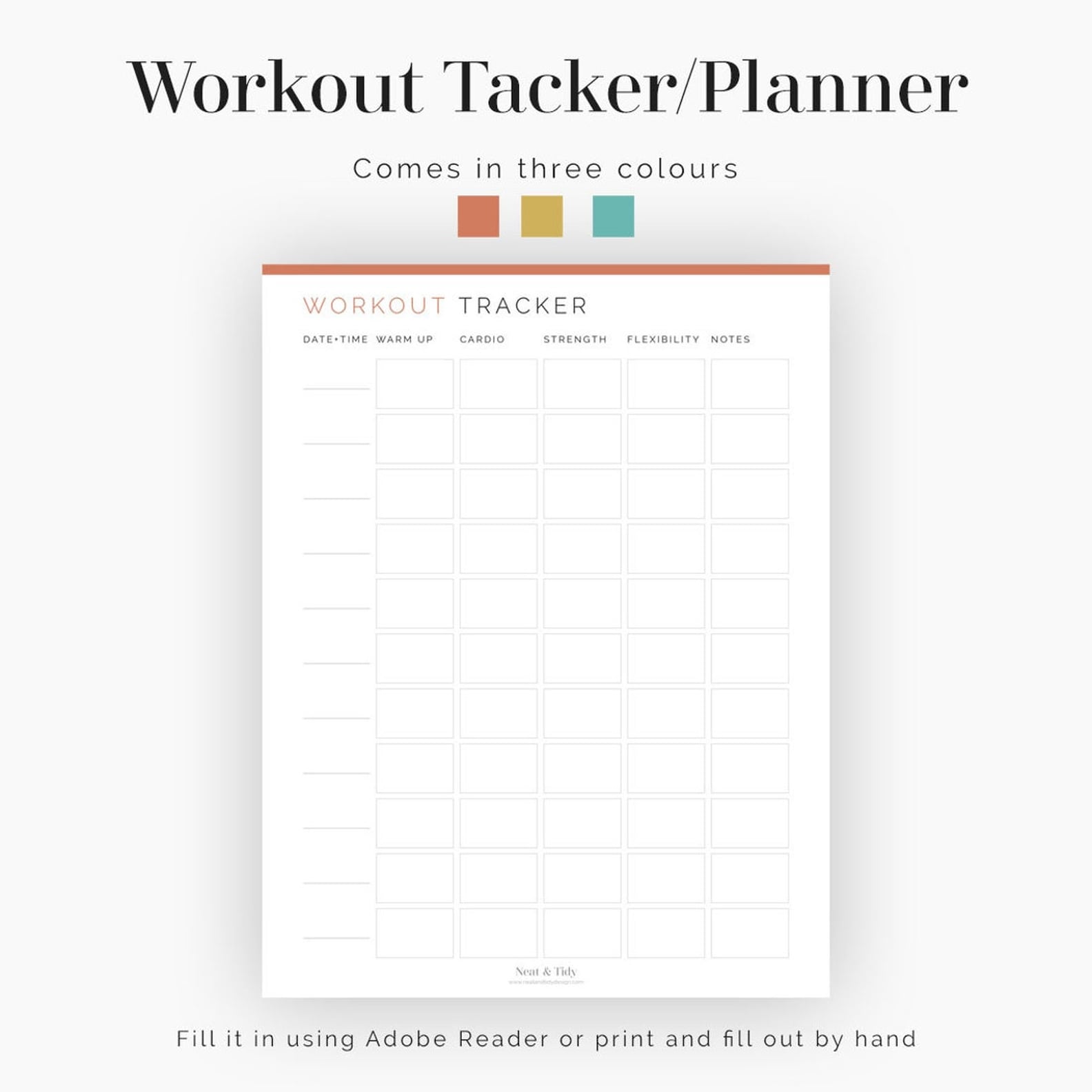 10 Printable Workout Calendars to Help You Crush Your Goals PS Fitness