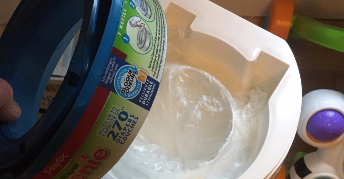 Diaper Genie Garbage Bag Hack POPSUGAR Family