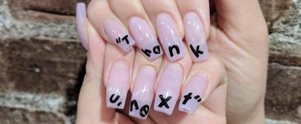 Thank U Next Nail Art 2018