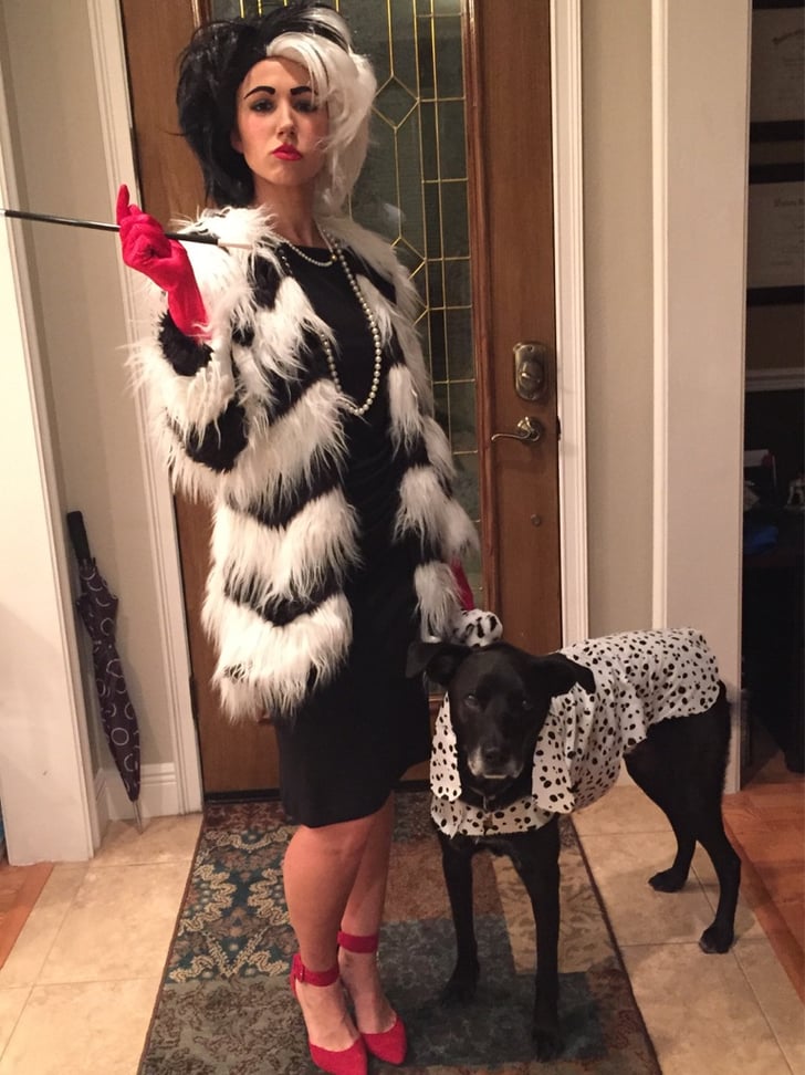 Cruella de Vil (Note the Pup's Cute Costume!) | Best Halloween Costumes ...
