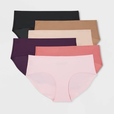 Auden 6pk Bonded Microfiber Hipster Underwear