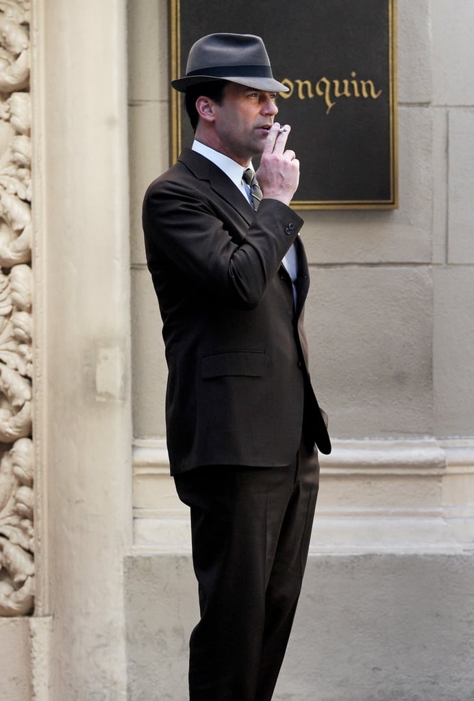 Jon Hamm on the Set of Mad Men in LA