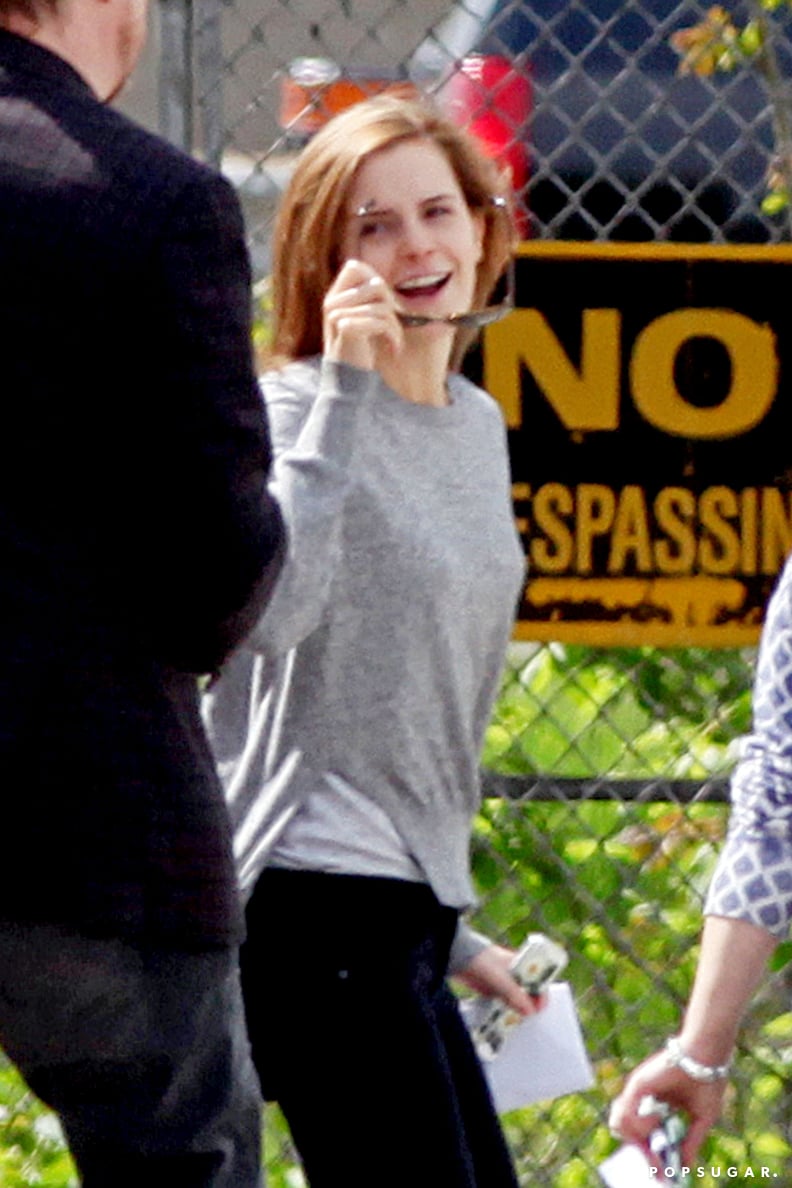 Emma Watson on the Set After Her Graduation | Pictures | PS Celebrity