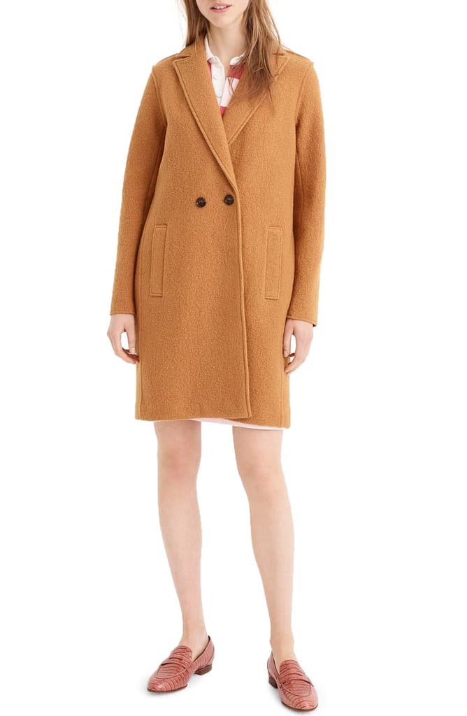 J.Crew Daphne Boiled Wool Topcoat