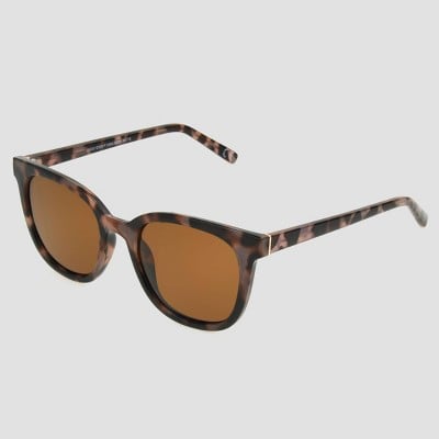 A New Day Tortoise Shell Print Surfer Shade Sunglasses