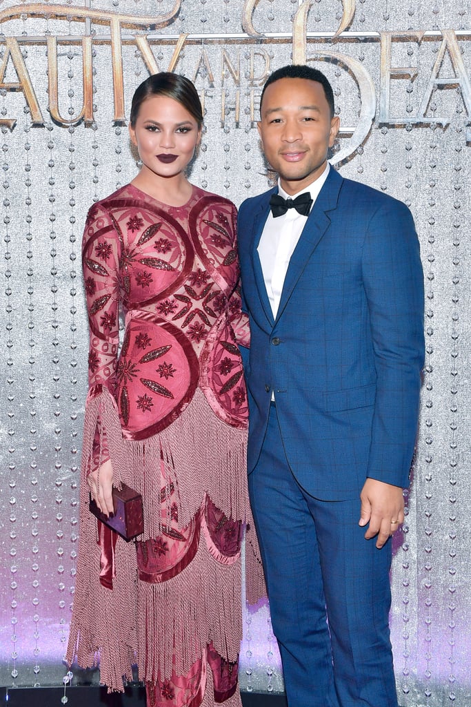 John Legend and Chrissy Teigen Beauty and the Beast Premiere