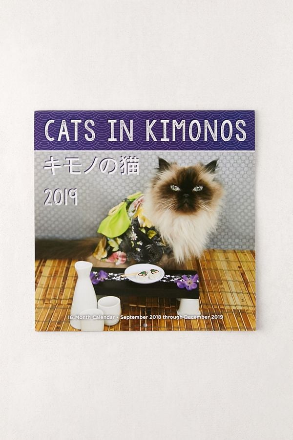 2019 Cats in Kimonos 12-Month Wall Calendar