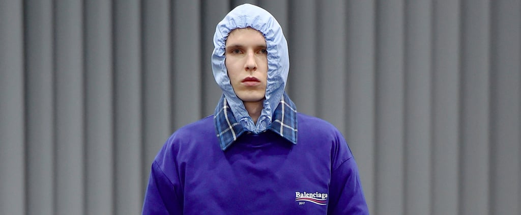 Bernie Sanders Logo on Balenciaga Men's Runway 2017