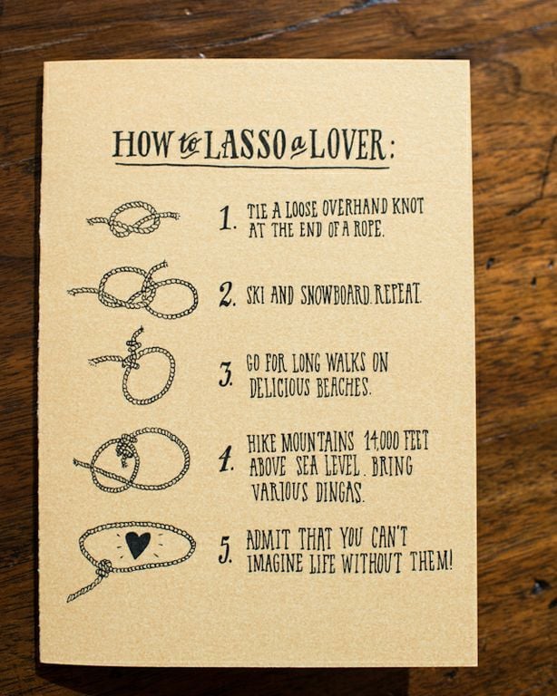 How to Lasso a Lover Cards