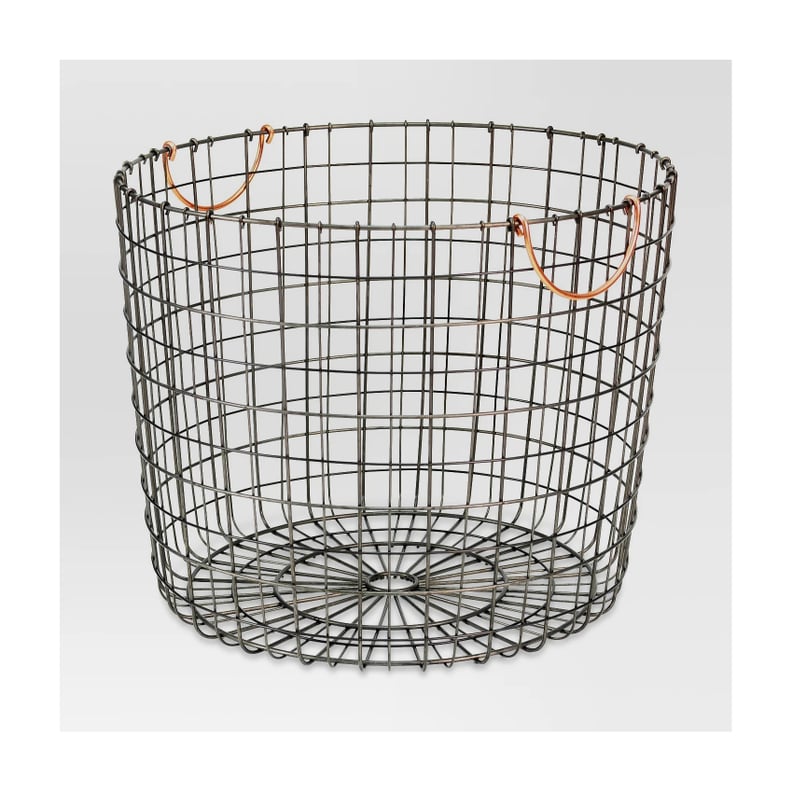 Threshold Extra Large Round Wire Decorative Storage Bin