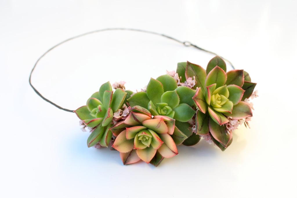 Succulent Bridal Halo / Flower Crown ($36)