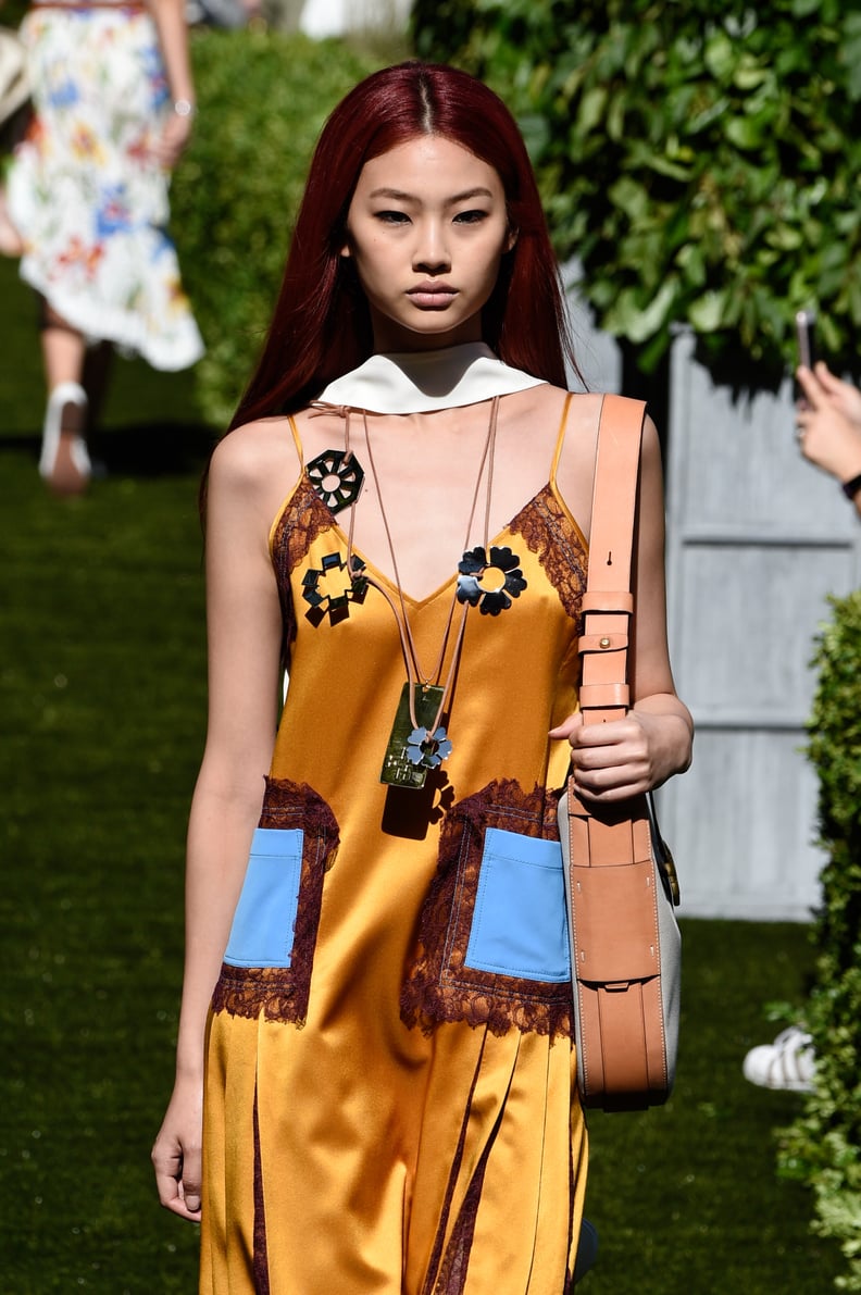 HoYeon Jung at the Tory Burch Show During New York Fashion Week in 2017