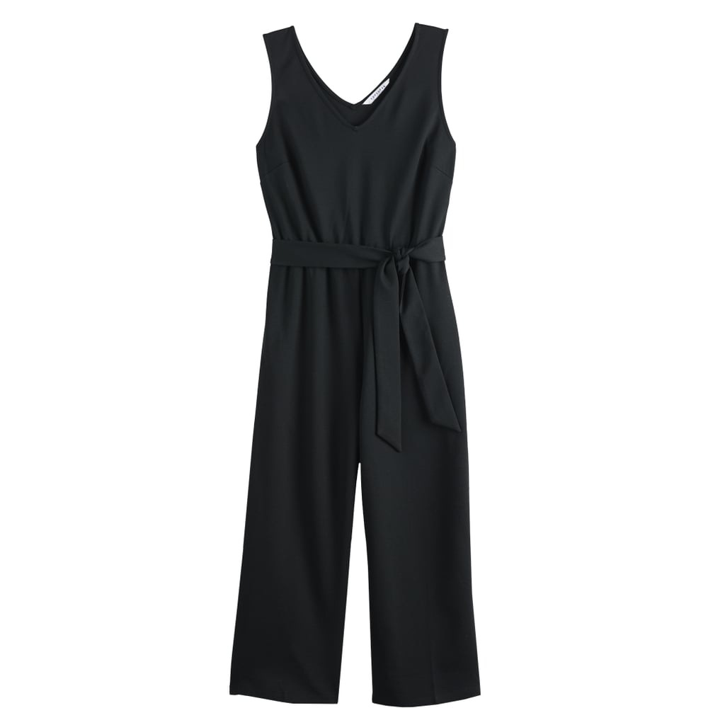 POPSUGAR Tie-Front Knit Jumpsuit