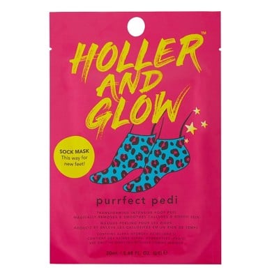 Holler and Glow Purrfect Pedi Foot Mask