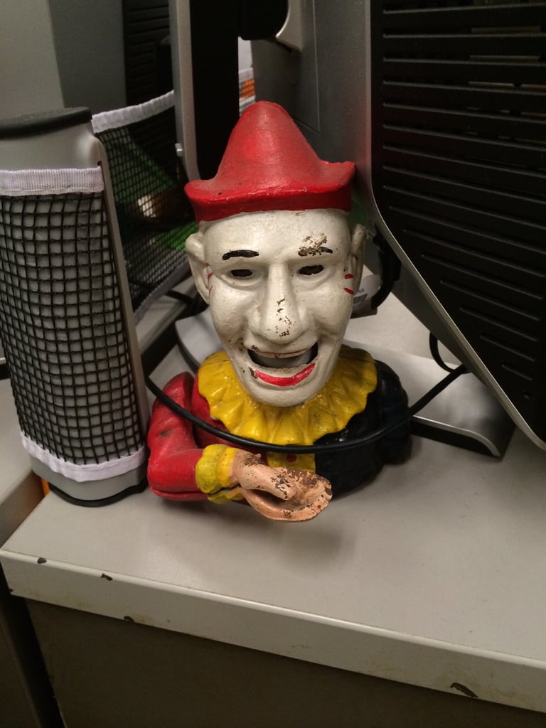 This was on a random desk, and it's TERRIFYING.