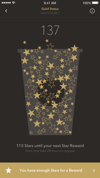 Starbucks New Rewards App