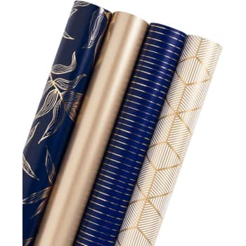WRAPAHOLIC Christmas Wrapping Paper Roll 4 Rolls - 30 Inch X 120 Inch Per  Roll