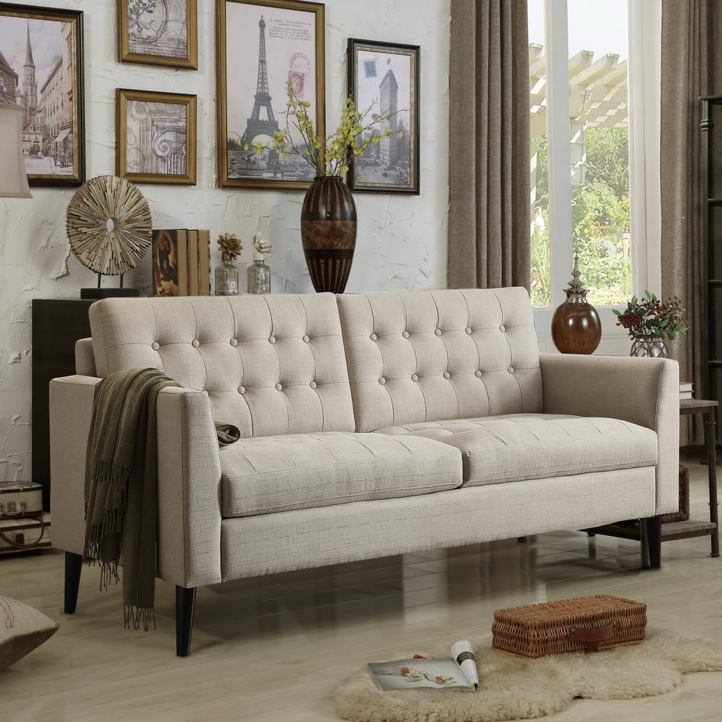 George Oliver Tarun 68" Linen Tuxedo Arm Sofa