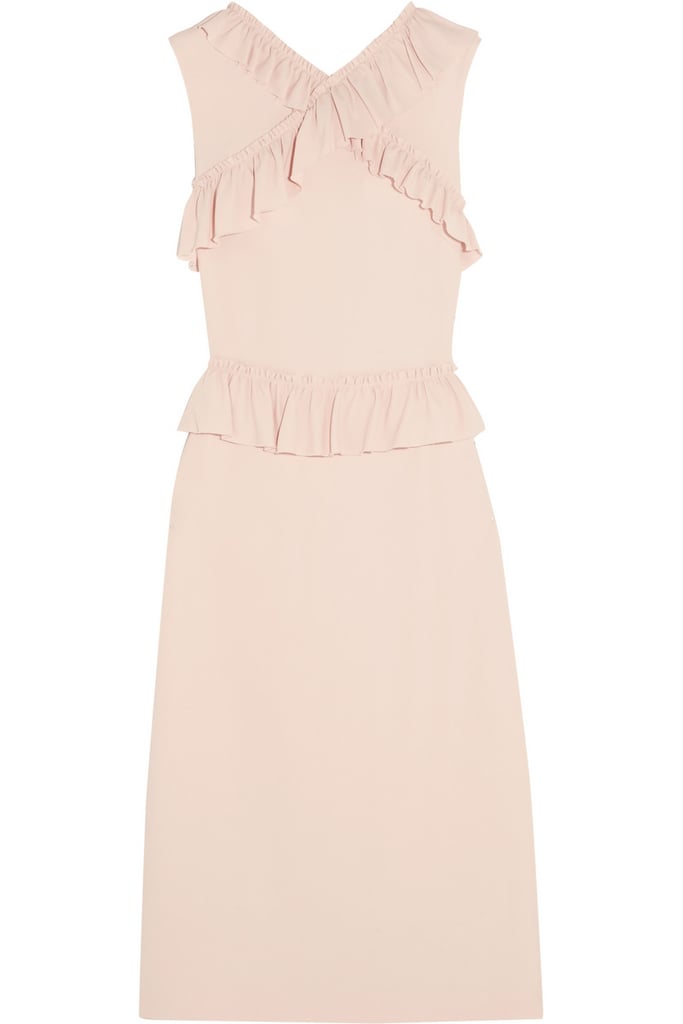 SIMONE ROCHA Ruffle-trimmed stretch-crepe dress ($1,825)