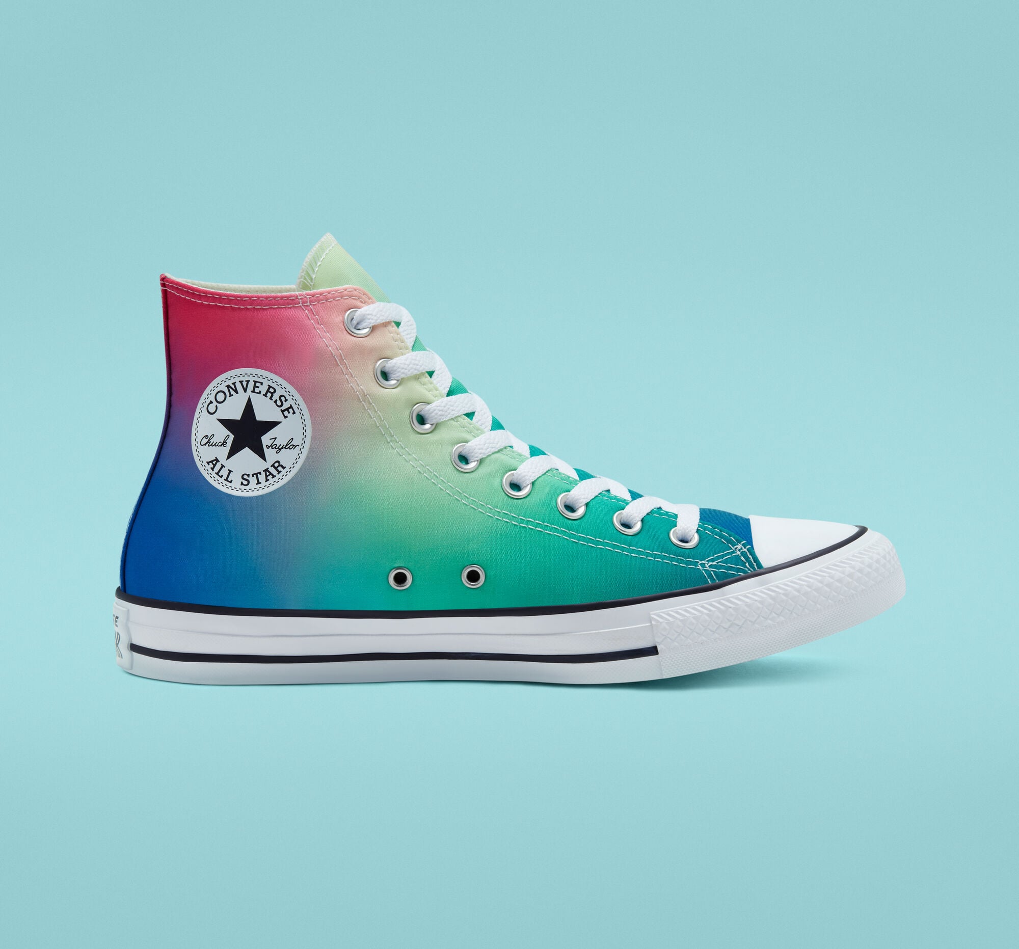converse rainbow shoes