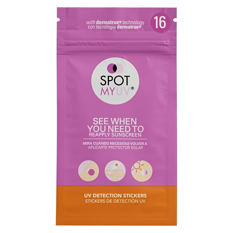 SPOTMYUV 16-Pack UV Stickers for Sunscreen with Patented Dermatrue SPF Sensing Technology