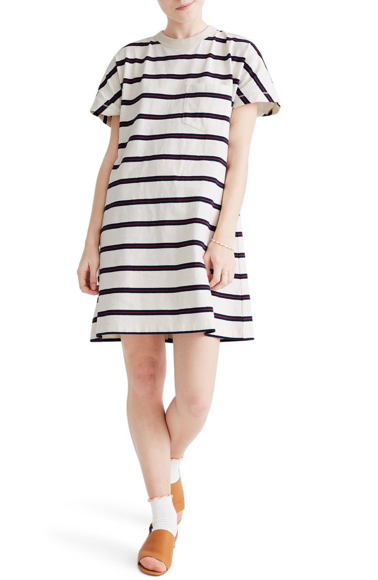 Madewell Tomboy Stripe Pocket T Shirt Dress 29 Deals You Can t