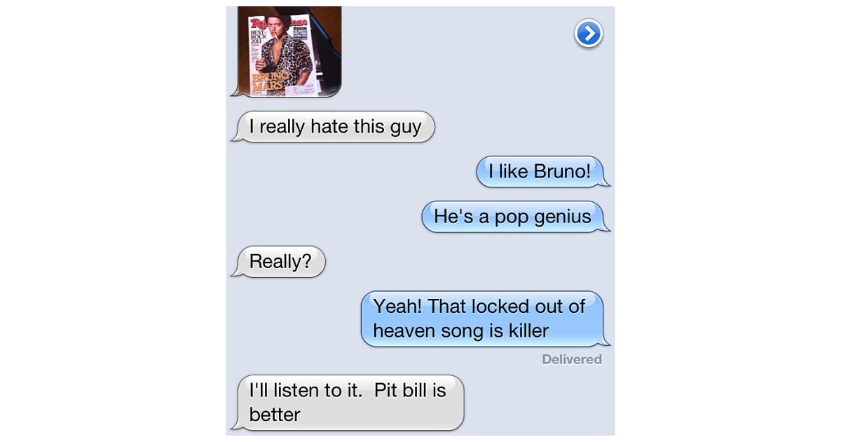 pitbull bruno mars 11 mom texts